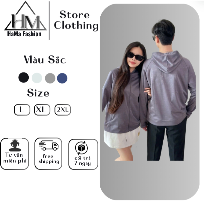 Áo Chống Nắng Nam Nữ 1 Lớp Vải Thông hơi Co Dãn 4 Chiều Logo Dập Nổi Siêu Chất HaMa | BigBuy360 - bigbuy360.vn