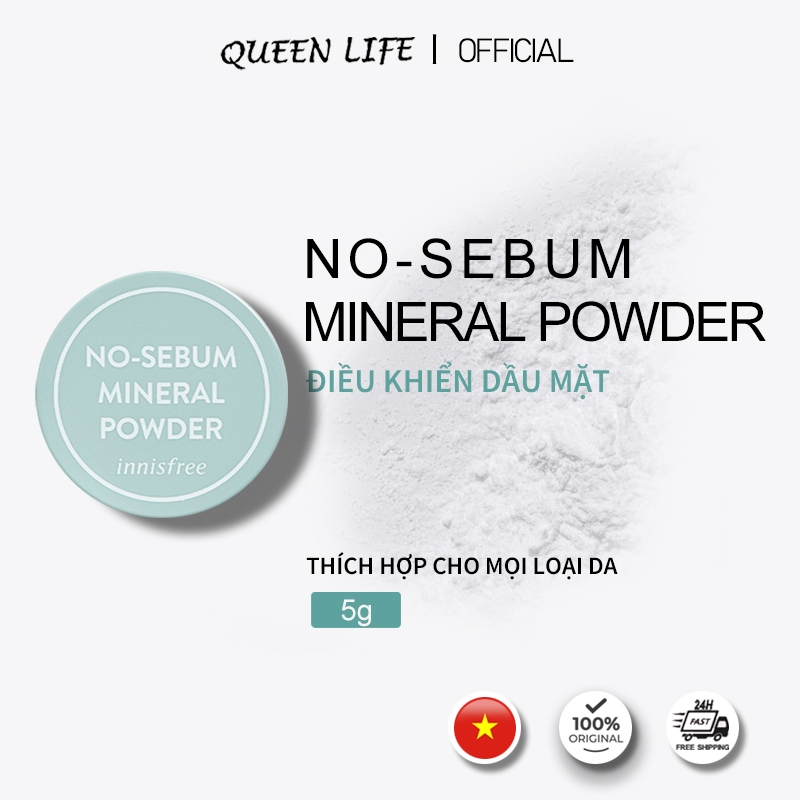 Innisfree Oil-Control Powder 5g - "Siêu Mỏng Nhẹ" Kiềm Dầu,Makeup Không Trôi Dù Đổ Mồ Hôi Cả Ngày