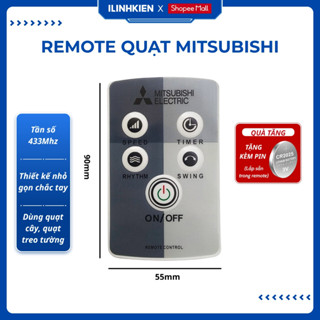 Remote Điều Khiển Quạt Mitsubishi Cho Quạt Cây Chính Hãng ILinhkien
