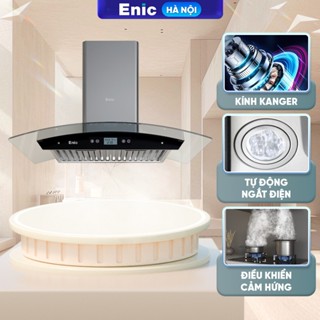  Máy hút mùi áp tường Enic máy hút mùi nhà bếp cao cấp đa năng độ ồn thấp khử mùi và khói hiệu quả 