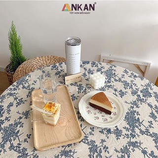  Khăn Trải Bàn Vải Canvas Họa Tiết Nhí Phong Cách Nhật Bản Nhẹ Nhàng Vintage 