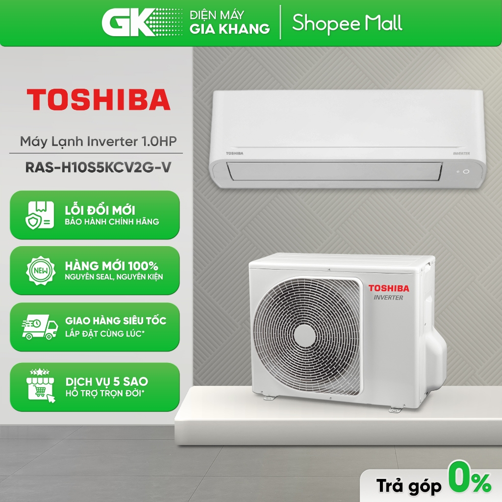 RAS-H10S5KCV2G-V - Điều Hòa Không Khí Toshiba 1 HP H10S5KCV2G-V [Freeship CẦN THƠ]