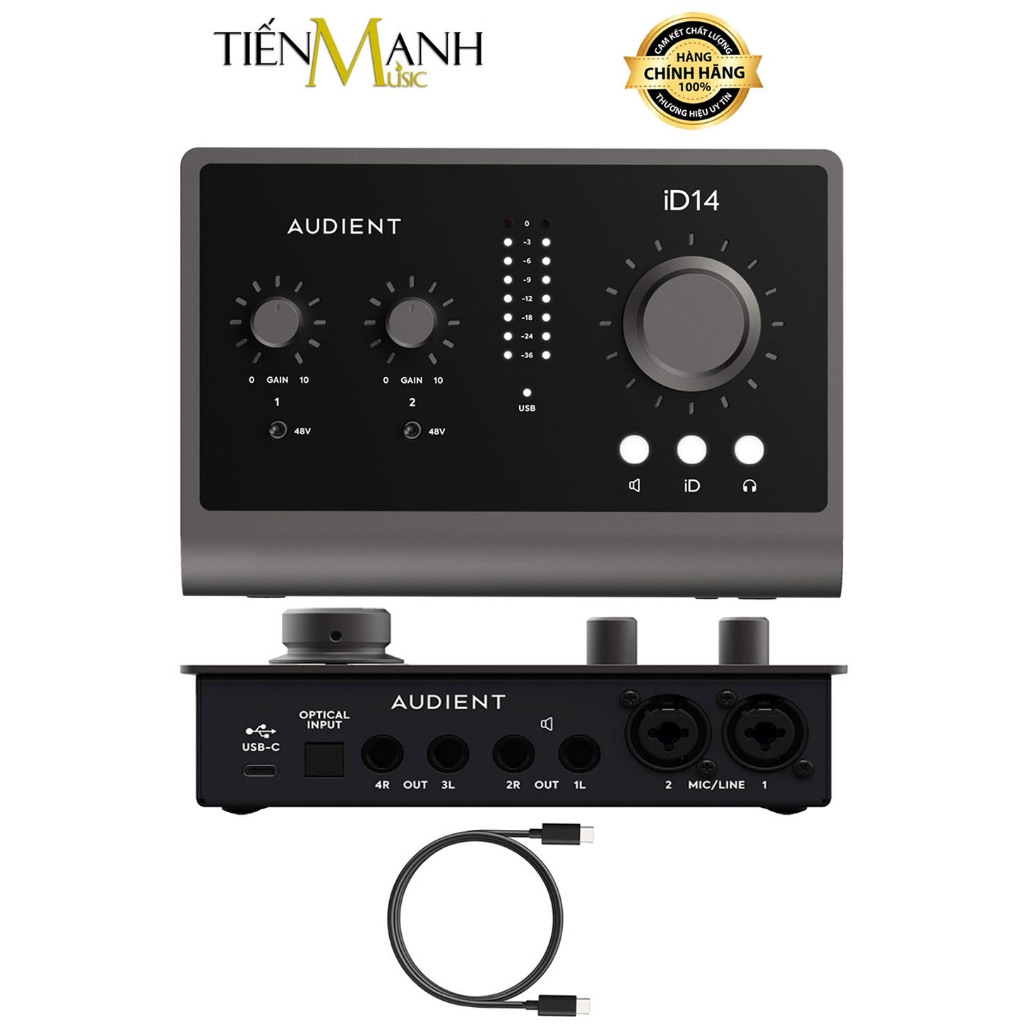 [Chính Hãng] Soundcard Audient iD14 MK2 - Sound Card Thu Âm Thanh & Livestream MKII Audio Interface 