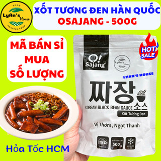   Mã BÁN SỈ  Xốt Tương Đen Hàn Quốc Osajang – Sốt Mì Đen Jjajang dùng Bánh gạo mì trộn Đồ Ăn Vặt chấm xốt Gà Rán ngon 