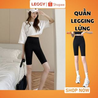 Quần Legging Nữ Lửng Cạp Cao Nâng Mông Siêu Co Giãn LEGGY Mịn Mỏng Thoáng Khí Tập Gym Yoga LG6 LG