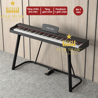 Đàn Piano Điện VICTOR VT02 - 88 Phím - Full Phụ Kiện Đàn Xịn Bảo Hành Lâu Và Tặng Miếng Dán Hướng Dẫn Tự Học Piano. 