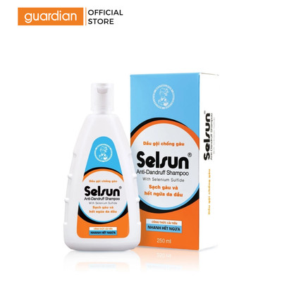 Dầu Gội Hỗ Trợ Giảm Gàu Và Giảm Ngứa Da Đầu Selsun 1% Selenium Sulfide Anti-Dandruff Shampoo 250ml