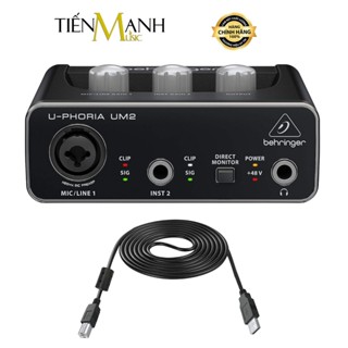   Chính Hãng  Soundcard Behringer U-Phoria UM2 - Sound Card Bộ Thu Âm & Livestream USB Audio Interface 