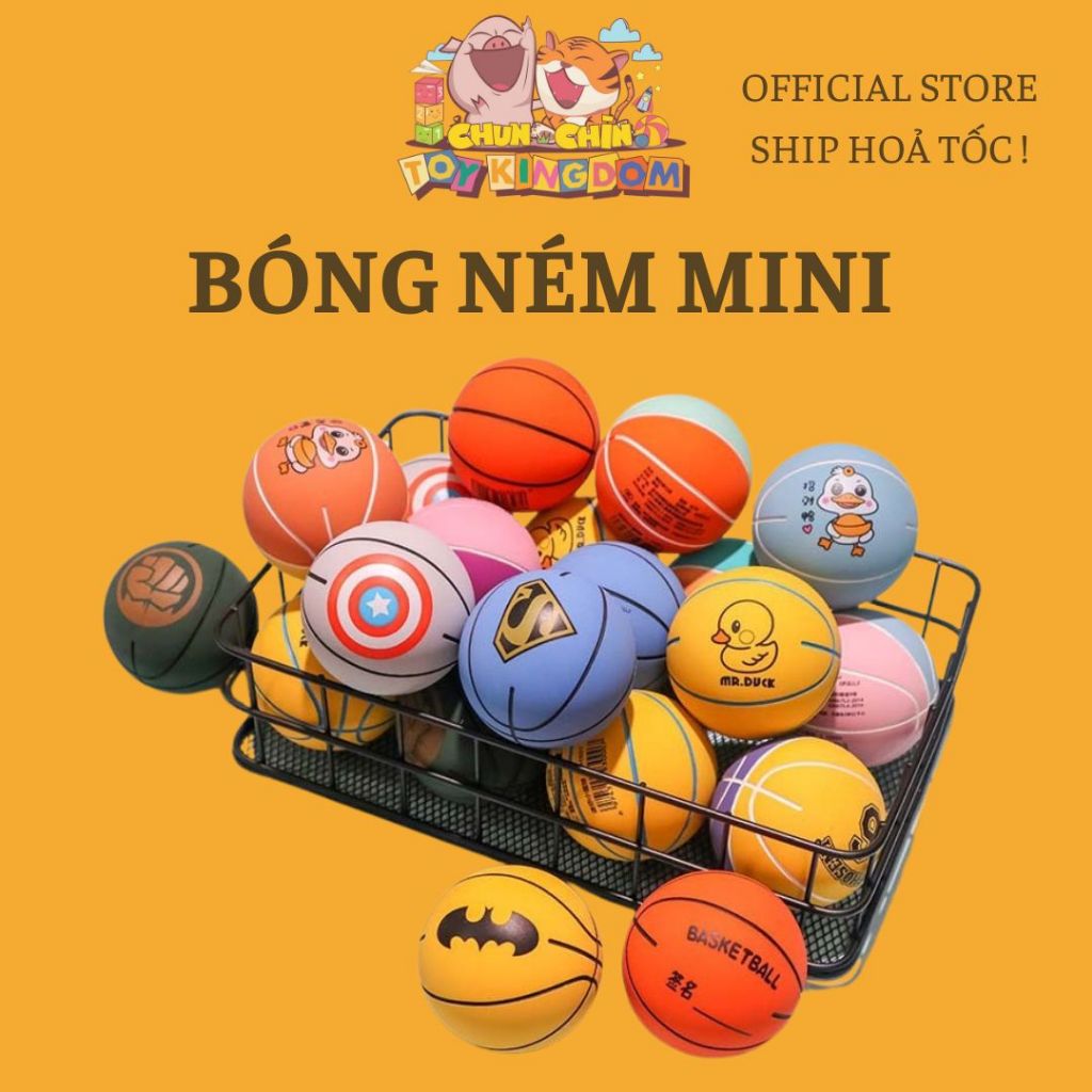 Bóng Ném Mini Cầm Tay Cho Bé –Đồ Chơi Vận Động Nhẹ Nhàng Trong Nhà & Ngoài Trời! ChunChin ToyKingDom