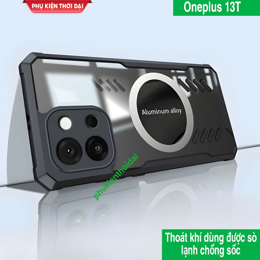 Ốp lưng OnePlus 13T / 13 / OnePlus 15 sò tản nhiệt thoát khí lưng trong chống sốc