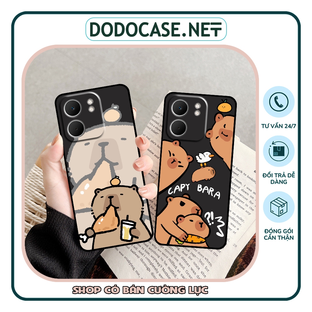 Ốp lưng Oppo A5x in hình capy bara dễ thương