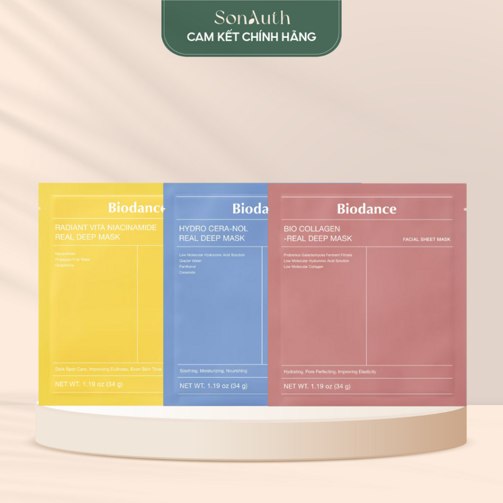 [Miếng lẻ] Mặt nạ thạch Biodance Real Deep Mask 34g (Nhập khẩu chính hãng)