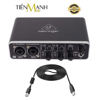   Chính Hãng  Soundcard Behringer U-Phoria UMC202HD - Sound Card USB Thu Âm Livestream Audio Interface 