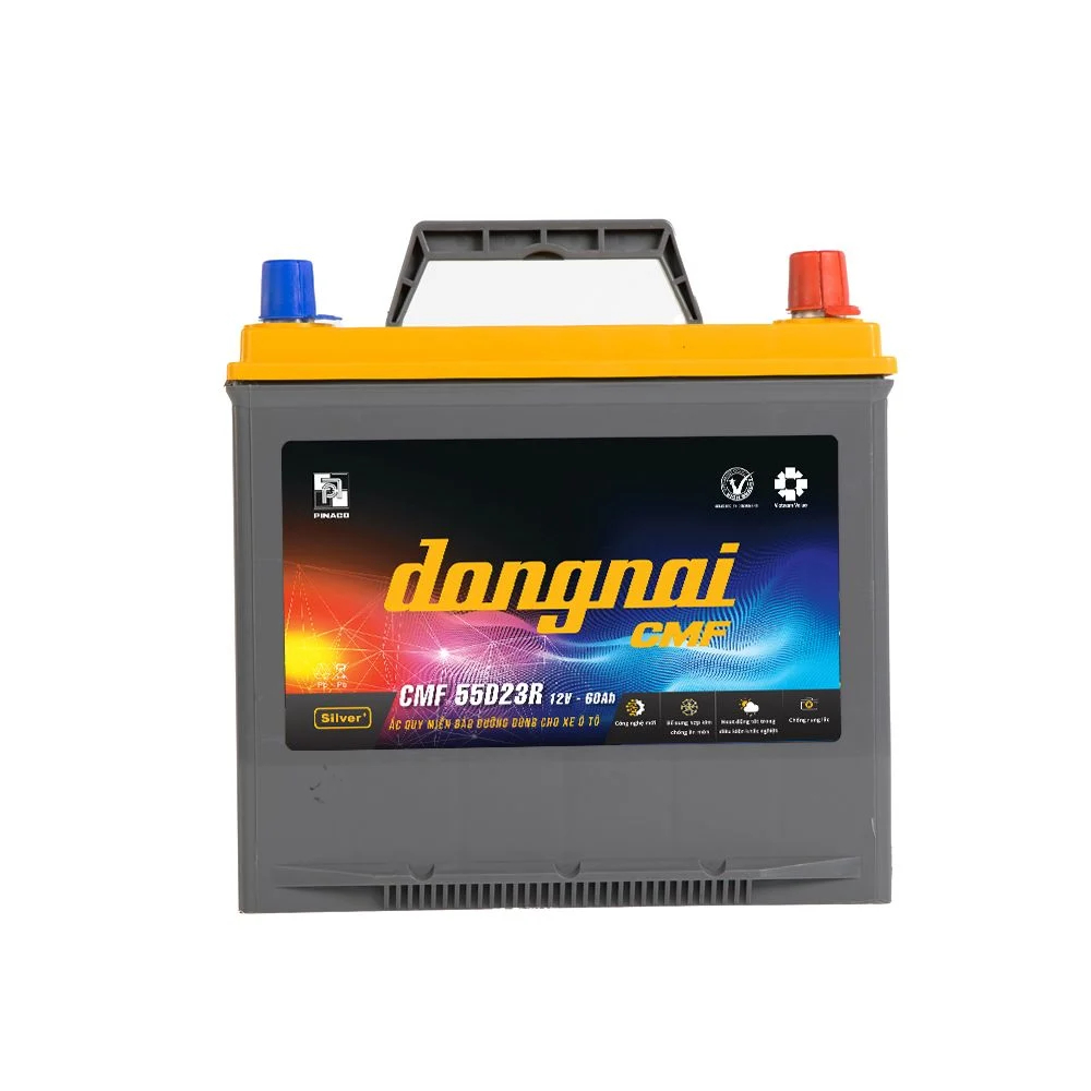 Ắc quy CMF Đồng Nai D23 12V-60Ah(PINACO/Dong Nai CMF Battery D23 12V-60Ah)