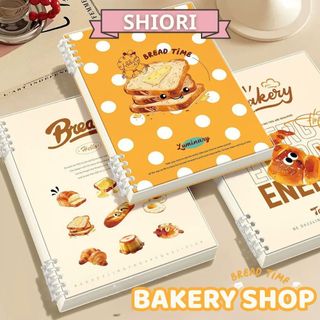  Sổ vở còng thay được giấy Bakery Shop- Tiệm bánh SHIORI- Thiết kế siêu dễ thương tập vở học sinh thay được giấy 