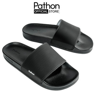  Dép nam nữ quai ngang slipper Pathon quai PVC và đế IP đen quai đen SD23M9 shop Pathon.vietnam 