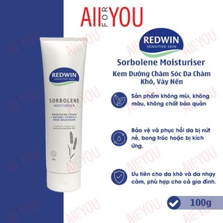   HÀNG CTY - HSD 2030  REDWIN Sorbolene Moisturiser With Vitamin E 100g - Kem Dưỡng Thể Giúp Cấp Ẩm và Phục Hồi Da. 