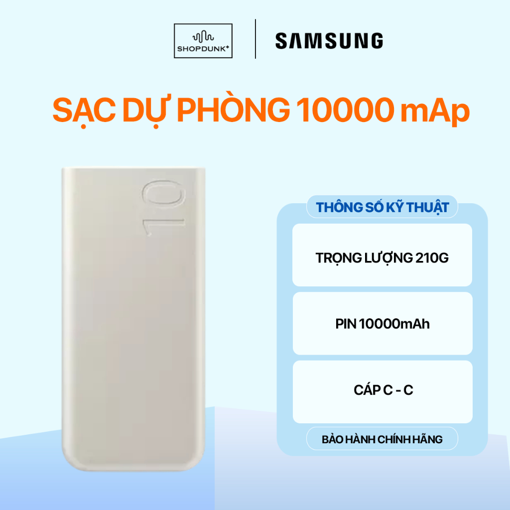Pin sạc dự phòng Samsung 10.000 mAp, 25W (P3400)