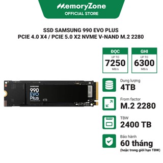 Ổ cứng SSD Samsung 990 EVO Plus PCIe 4.0 x4 / PCIe 5.0 x2 NVMe V-NAND M.2 2280