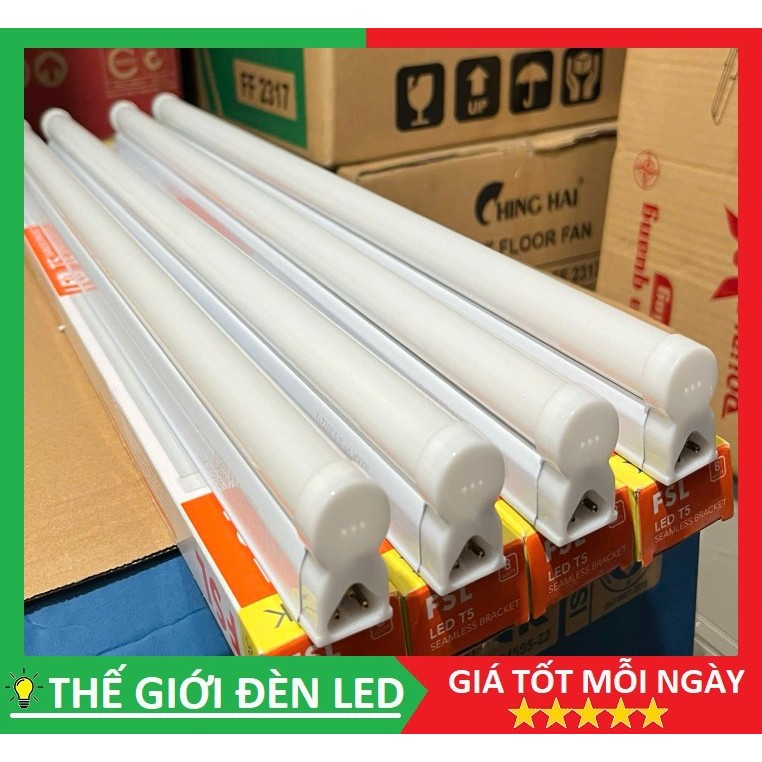 Bóng đèn led tuýp T5 FSL dài 30CM, 60CM hàng chính hãng ( bóng kèm máng )