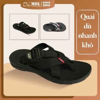 Dép vento vt1189b đế cao su quai chéo vải dù thời trang đi biển dạo phố nam nữ