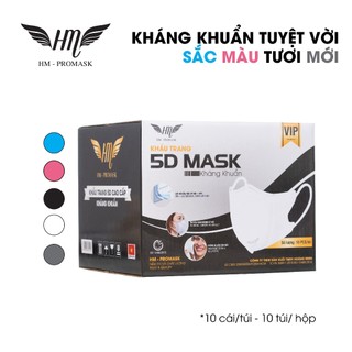 Thùng 300 cái Khẩu trang 5D HM Pro Mask 3 lớp kháng khuẩn khẩu trang chống bụi mịn khẩu trang chính hãng công ty