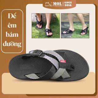 Dép vento vt1189g đế cao su quai chéo vải dù thời trang đi biển dạo phố nam nữ