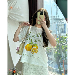  HÈO | Fruity T-Shirt Áo Thun Ren Form Boxy In Hình 