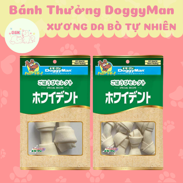 Xương Da Bò Tự Nhiên Cho Chó DoggyMan - Gói 2/5 Xương