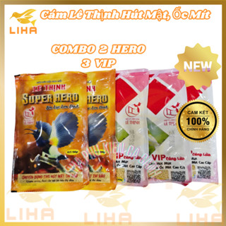 Combo 5 Gói Cám Hút Mật, Ốc Mít Lê Thịnh 100gr – Cám Chim Cao Cấp Cho Lông Mượt, Hót Hay