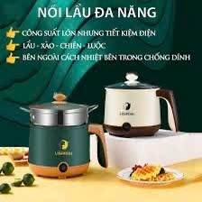 Nồi Lẩu, Ca mì Xanh , Hấp Điện Mini 2 Tầng vỉ hấp inox 304