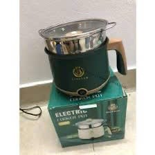 Nồi Lẩu, Ca mì Xanh , Hấp Điện Mini 2 Tầng vỉ hấp inox 304