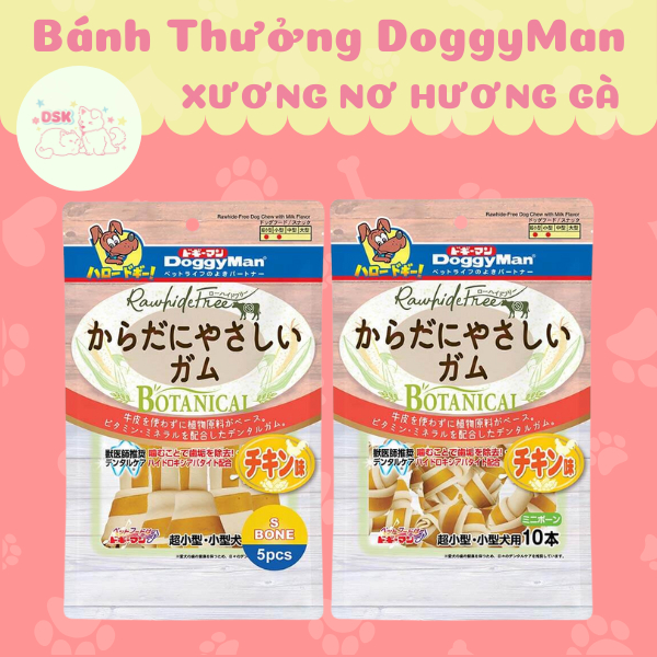 Xương Nơ Hương Gà Cho Chó DoggyMan - Gói 5/10 Xương