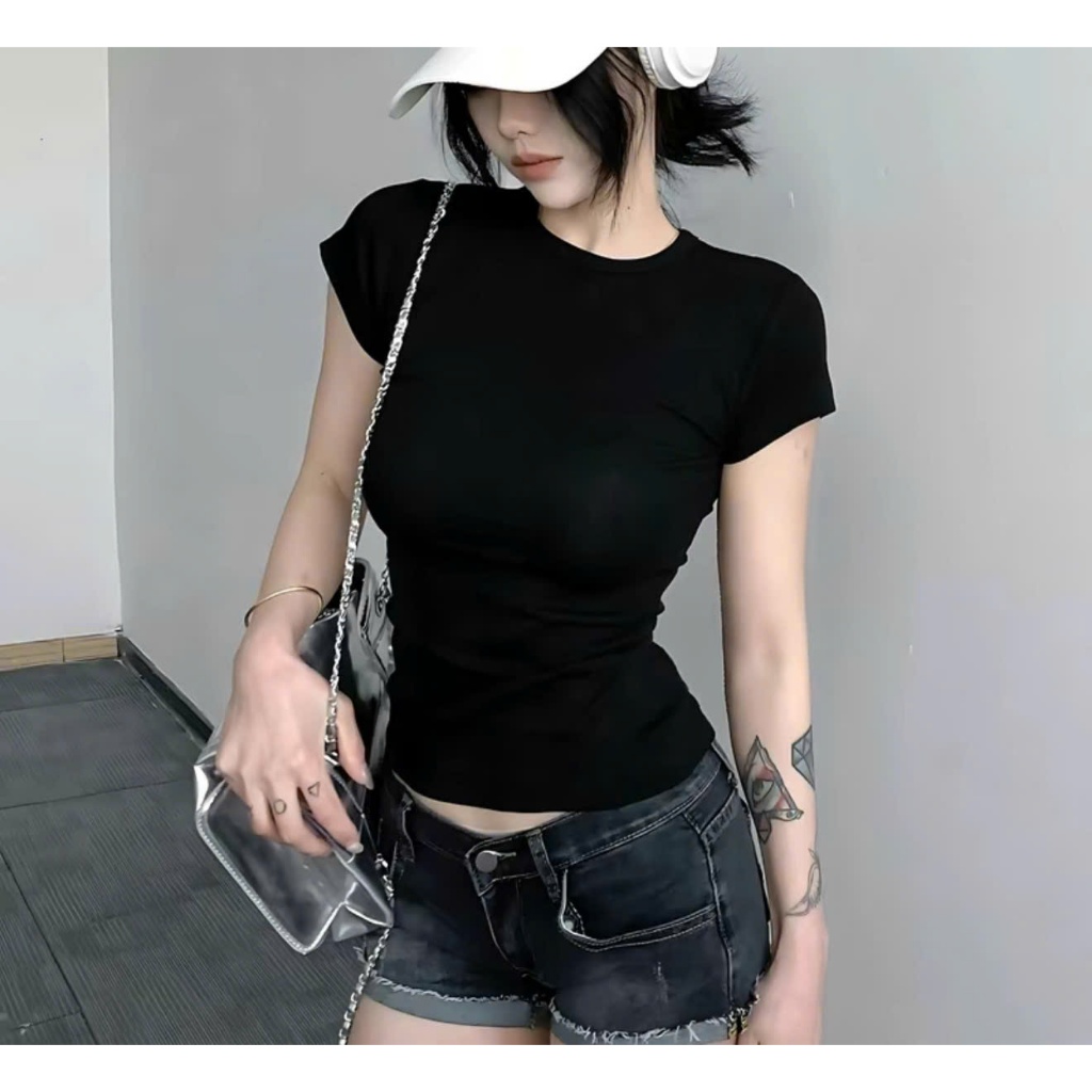 Áo thun nữ ôm body chất liệu thun Cotton mềm mịn S.A.M Boutique [ A03 ]