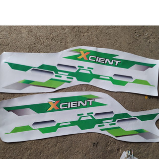 Bộ Tem XCIENT, tem decal trang trí cánh cửa xe tải (sl 2 tem dán 2 bên cửa)
