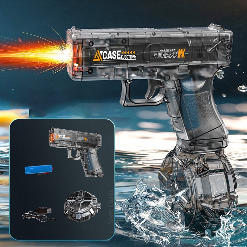 Đồ chơi súng nước điện mới dành cho trẻ em M416 áp suất cao tầm xa phun nước hoàn toàn tự động