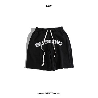 Quần Short Nỉ Chân Cua SLY Starburst màu Đen