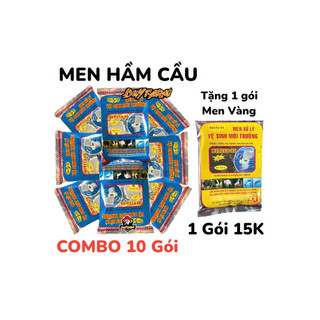   MIỄN SHIP  10 gói  Tặng 1  Men Vi Sinh Xử Lý Bể Phốt Thông Tắc cống Bồn Cầu Đường Ống Bồn Rữa Mặt Khử Mùi Hôi Thối 