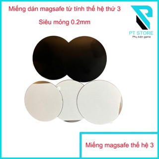  Miếng dán magsafe thế hệ thứ 3 - Siêu mỏng chỉ 0.2mm - Hít sò lạnh siêu chặt - Tích hợp miếng bóng kinh giúp dễ tháo 