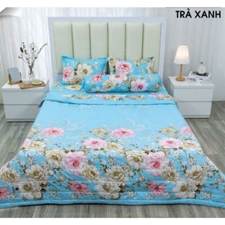   Tặng Thảm Chân 📌Chăn hè cotton poly trần bông 3 lớp kích thước 1m7x2m3 nhiều mẫu mã hoạ tiết tinh tế 