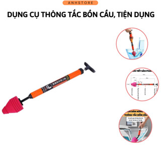   thông tắc  Cây Bơm Thụt Thông Tắc Nghẽn Bồn Cầu Tiện Dụng Nâng Cấp Mới Nhất 2023 Súng Thông Tắc-anhstore99 