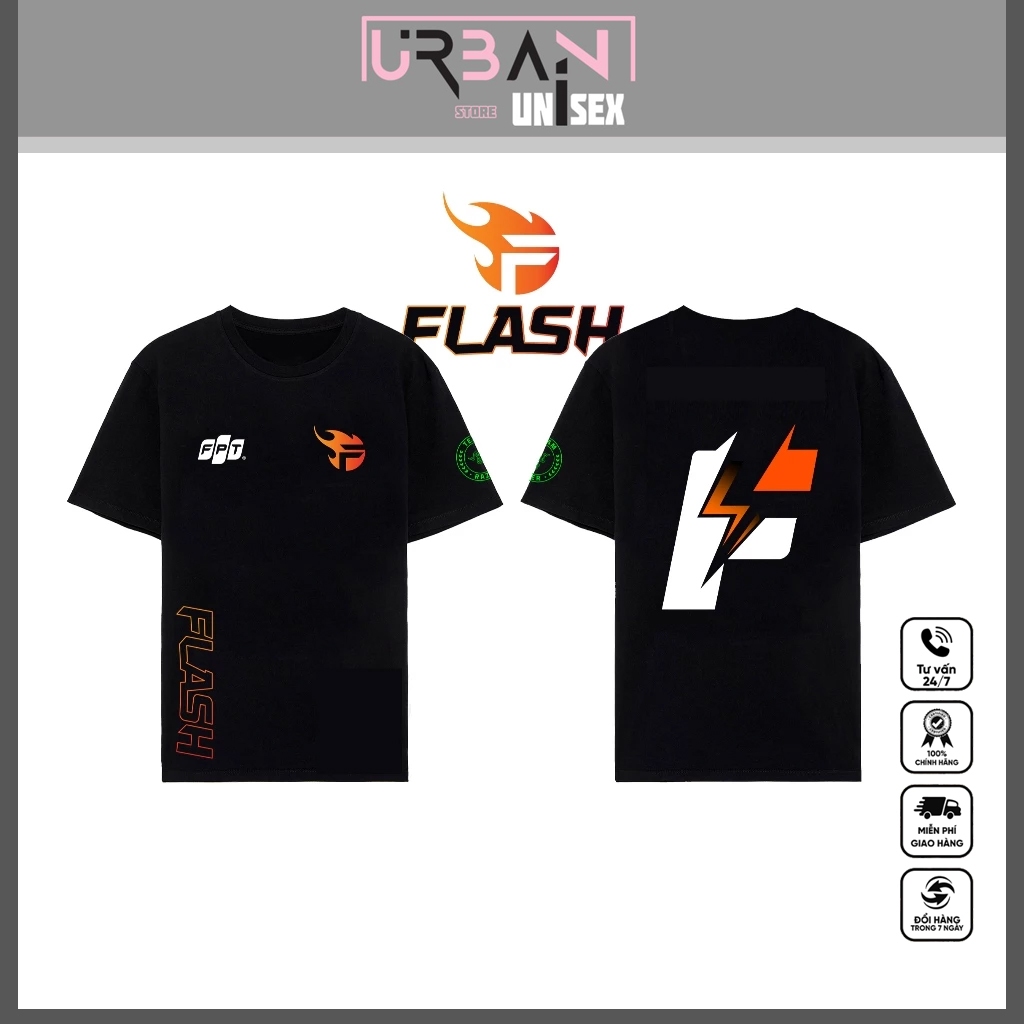 Áo thun Team Flash thi đấu đội tuyền Liên Quân Mobile - Độ Mixi Gaming FWL - Độ Mixi