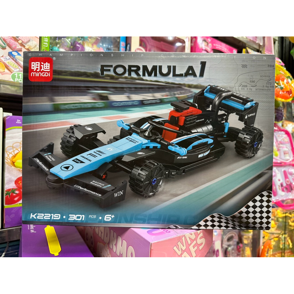 Hộp lê gô lắp ghép mô hình xe ô tô FORMULA 2219