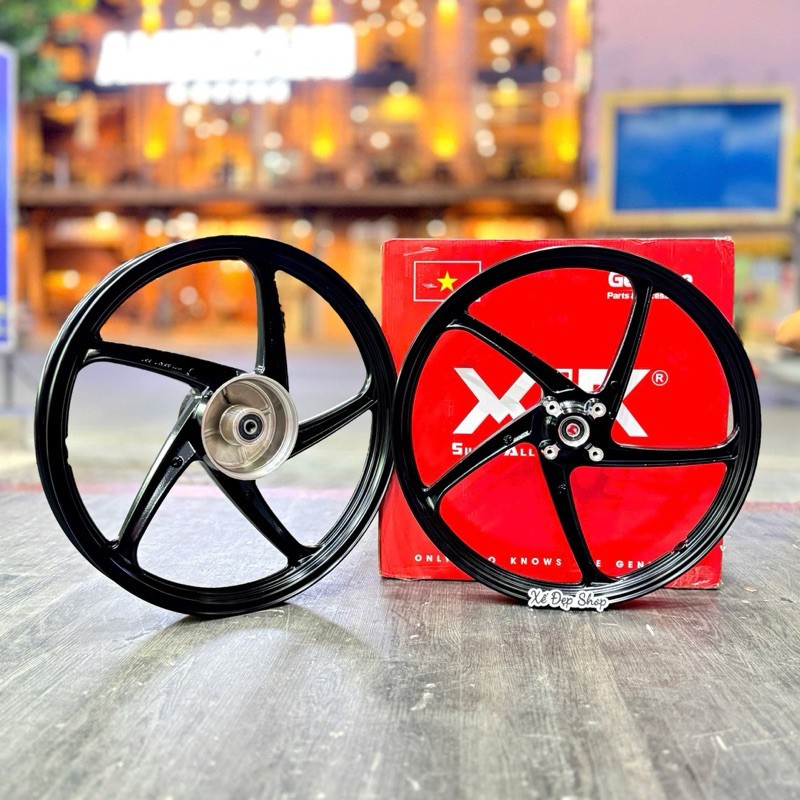Mâm Nice X1r Wave110 Future Fuled Wave đùm đùm - mâm 5cây Nice gắn Wave110 Fuled Future X1r - bản 1.
