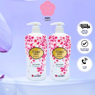  Combo 2 chai Sữa Tắm Double Rich Hương Hoa Anh Đào 800gx2 