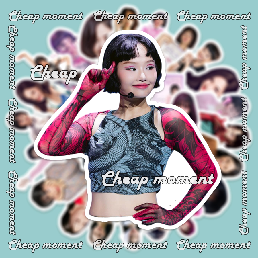 Sticker Miu Lê Em Xinh Say Hi EXSH trang trí mũ bảo hiểm, laptop sổ tay