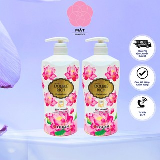  Combo 2 chai Sữa Tắm Double Rich Hương Hoa Sen Gạo 800gx2 