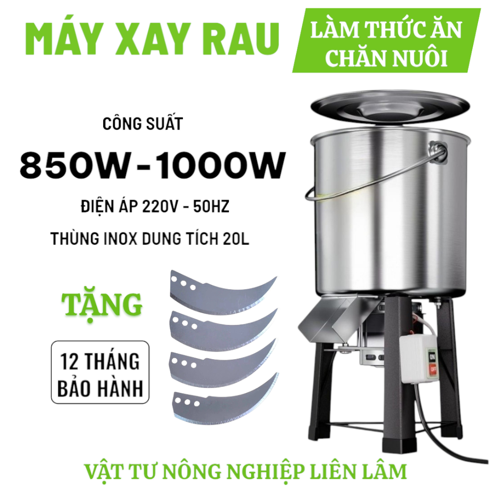 Máy Xay Rau Củ Làm Thức Ăn Chăn Nuôi Cho Gia súc Gia cầm Lợn Gà