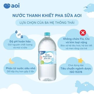 Nước thanh khiết pha sữa Aoi giữ trọn vẹn dưỡng chất dung tích 1,5L... Mechangchang