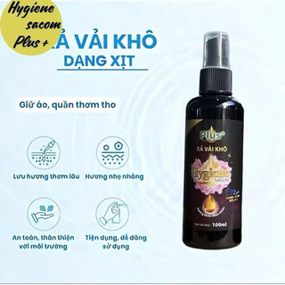 Chai xịt Vải Khô Hygienc Plus+ Giữ Hương Thơm Lâu Trên Quần Áo-100ml